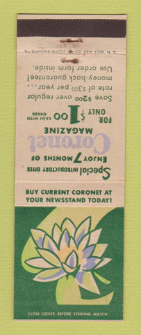 Matchbook Cover - Coronet Magazine Offer