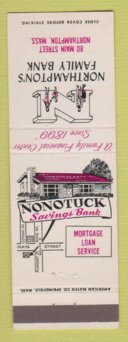 Matchbook Cover - Nonotuck Savings Bank Northampton MA