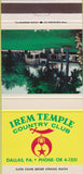 Matchbook Cover - Irem Temple Country Club Dallas PA shriners 30 Strike