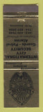 Matchbook Cover - International City Security Guards Northern CA WEAR