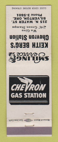 Matchbook Cover - Chevron oil gas Keith Berg's Silverton OR