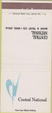 Matchbook Cover - Central National Bank Trust Enid OK 30 Strike