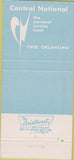 Matchbook Cover - Central National Bank Trust Enid OK 30 Strike