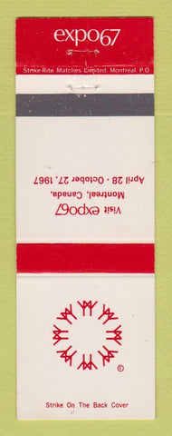 Matchbook Cover - Expo 1967 Montreal QC