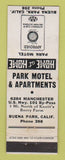 Matchbook Cover - Park Motel Apartments Buena Park CA WEAR