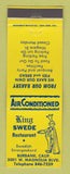 Matchbook Cover - King Swede Restaurant Burbank CA
