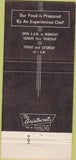 Matchbook Cover - Muffin Treat Fairfield CA 30 Strike