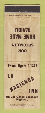 Matchbook Cover - La Hacienda Inn Los Gatos? CA