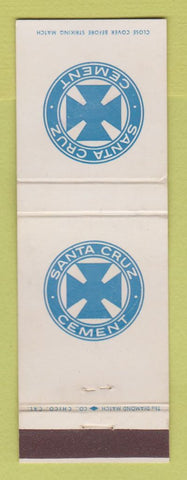 Matchbook Cover - Santa Cruz Cement