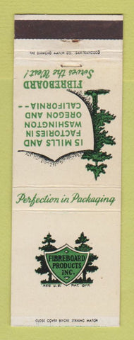 Matchbook Cover - Fibreboard Products CA WA OR