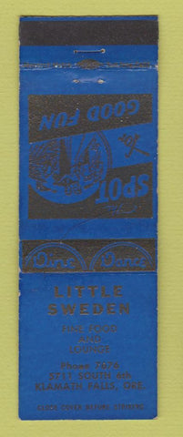 Matchbook Cover - Little Sweden Restaurant Klamath Falls OR