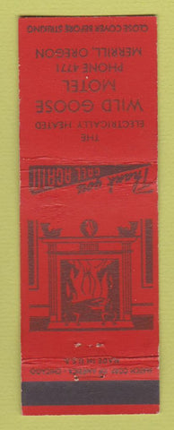 Matchbook Cover - Wild Goose Motel Merrill OR