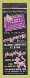 Matchbook Cover - Purple Cow Udder Room San Diego CA WEAR