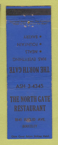 Matchbook Cover - North Gate Restaurant Berkeley CA WEAR