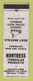 Matchbook Cover - Huntress Fibreglas Products Boat Rentals Berkeley CA WEAR