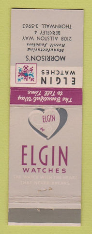 Matchbook Cover - Elgin Watches Morrison Jewelry Berkeley CA