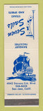 Matchbook Cover - Seven Sails Teak Restaurant San Jose CA
