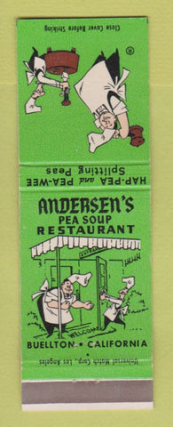 Matchbook Cover - Andersen's Pea Soup Restaurant Buellton CA