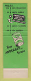 Matchbook Cover - Andersen's Pea Soup Restaurant Buellton CA