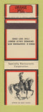 Matchbook Cover - Orange Hill Orange CA restaurant