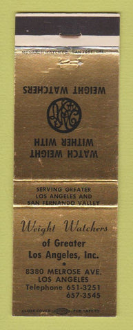 Matchbook Cover - Weight Watchers Weight Loss Los Angeles CA