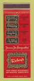 Matchbook Cover - Rickey's Restaurant Palo Alto San Francisco CA
