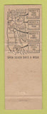 Matchbook Cover - Rickey's Restaurant Palo Alto San Francisco CA