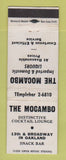 Matchbook Cover - The Mocambo Cocktail Lounge Oakland CA WEAR
