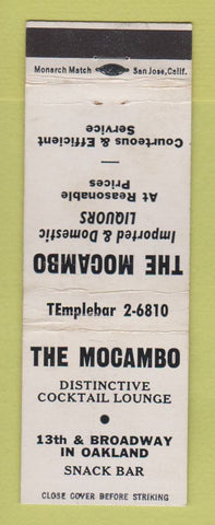 Matchbook Cover - The Mocambo Cocktail Lounge Oakland CA WEAR
