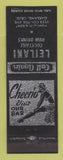 Matchbook Cover - Leilani Cocktails Bar girlie Oakland CA