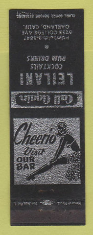 Matchbook Cover - Leilani Cocktails Bar girlie Oakland CA