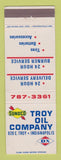 Matchbook Cover - DX Sunoco oil gas Indianapolis IN Troy Oil
