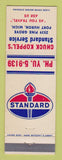 Matchbook Cover - Standard oil gas Chuck Koppel's Port Huron MI
