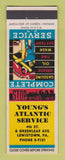 Matchbook Cover - Young's Atlantic oil gas Lewistown PA