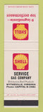 Matchbook Cover - Shell oil gas Wytheville VA