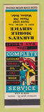 Matchbook Cover - Barney's Mobil oil gas Wahoo NE
