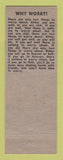Matchbook Cover - JT Campbell Sinclair oil gas Laurens SC