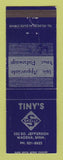 Matchbook Cover - Tiny's Skelly oil gas Wadena MN