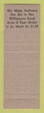 Matchbook Cover - Smith Esso oil gas Restaurant Roanoke VA