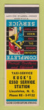 Matchbook Cover - Kuck's Esso oil gas Taxi Lincolnton NC
