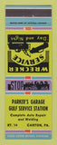 Matchbook Cover - Parker's Gulf oil gas Canton PA