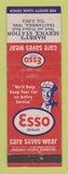 Matchbook Cover - Esso oil gas Harry's Chattanooga TN