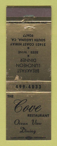 Matchbook Cover - The Cove Restaurant South Laguna CA WEAR