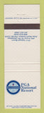 Matchbook Cover - PGA National Resort Golf Palm Beach Gardens FL