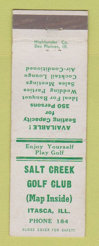 Matchbook Cover - Salt Creek Golf Club Itasca IL