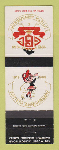 Matchbook Cover - Glendale Golf and Country Club Hamilton ON 1969
