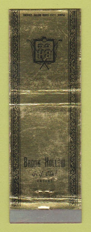 Matchbook Cover - Brook Hollow Golf Club Dallas TX WEAR