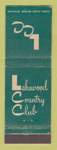 Matchbook Cover - Lakewood Country Club Colorado Denver