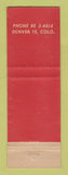 Matchbook Cover - Lakewood Country Club Colorado Denver