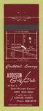 Matchbook Cover - Addison Golf Club Addison IL